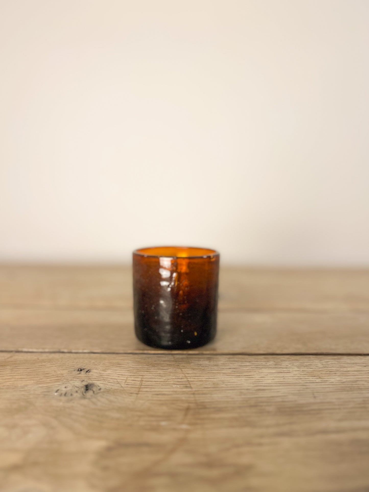 French Amber Drinking Glasses Set of 6
