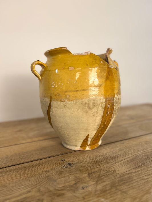Antique French Confit Pot