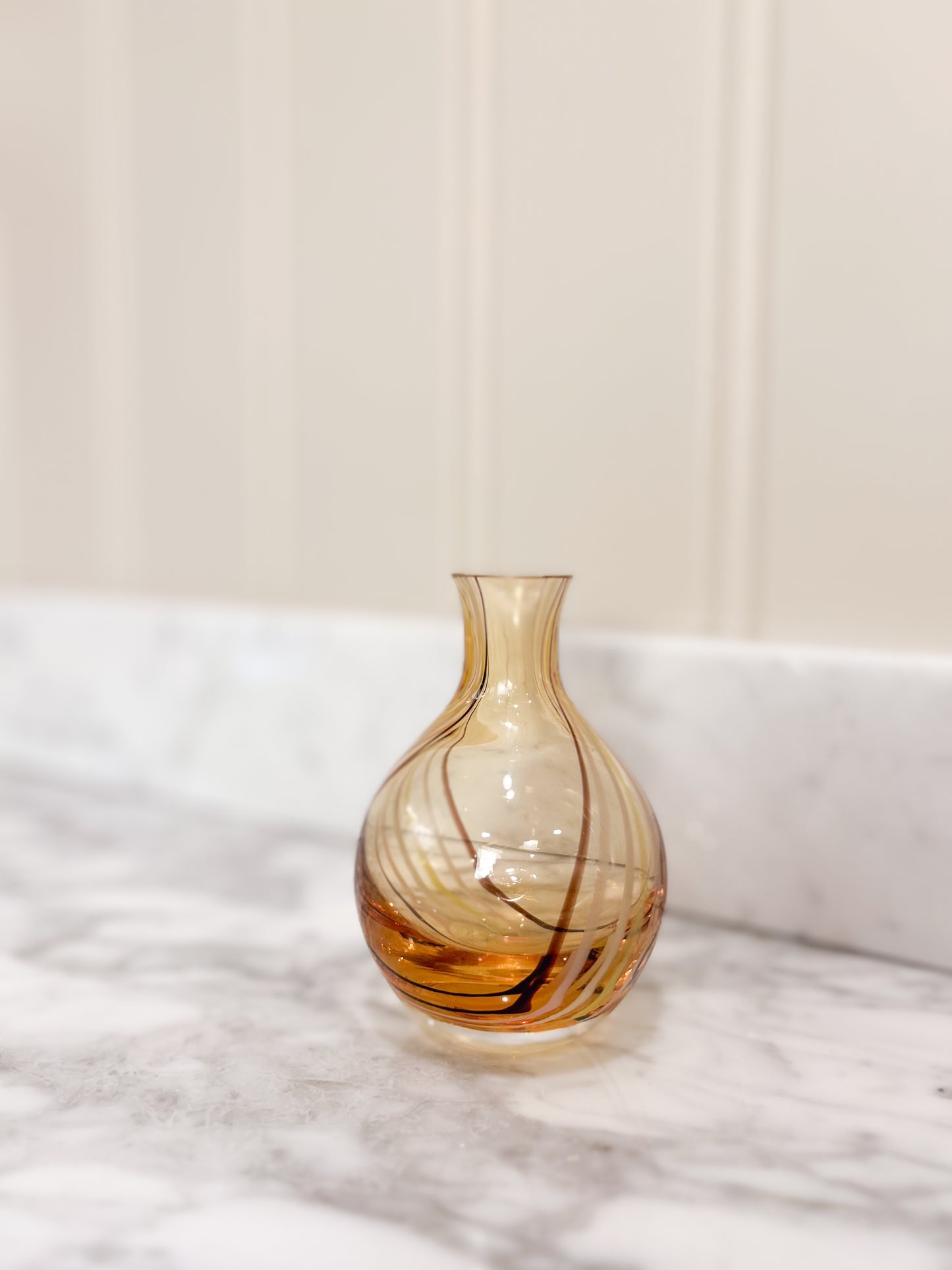 Amber Glass Vase