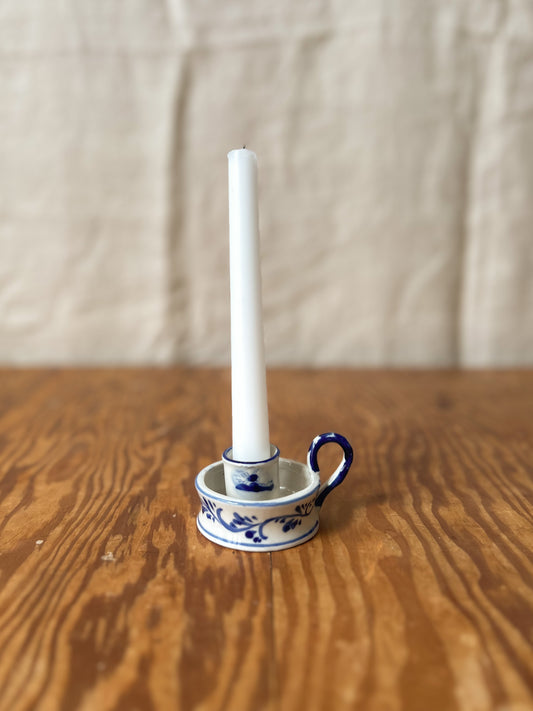 Vintage Delft Finger Candle Holder