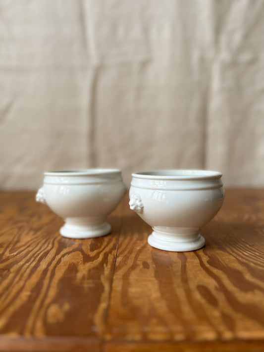 Vintage French Lion Soup Tureen Set