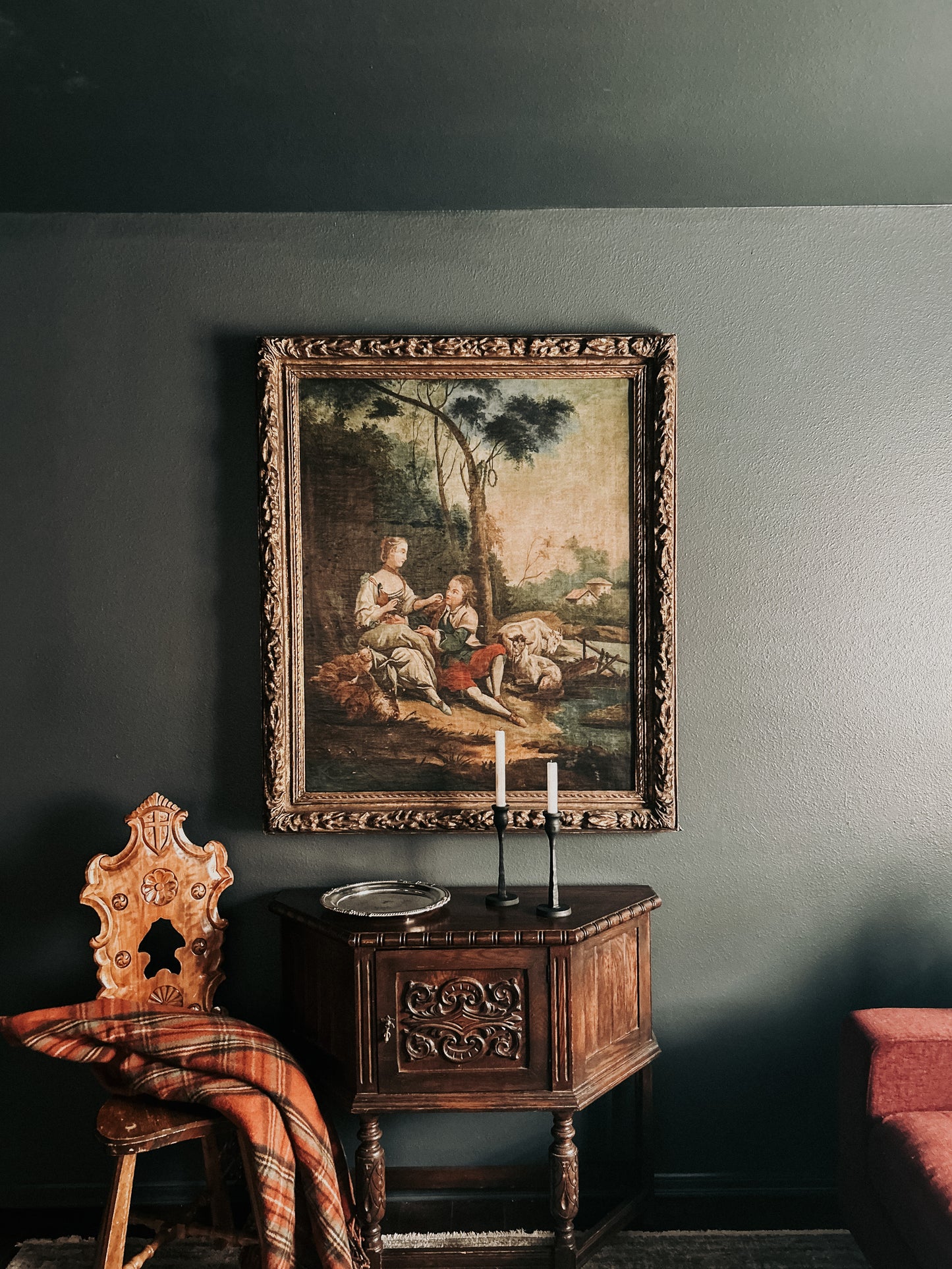 19th Century Rococo Young Love Painting