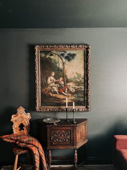 19th Century Rococo Young Love Painting