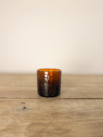 French Amber Drinking Glasses Set of 6