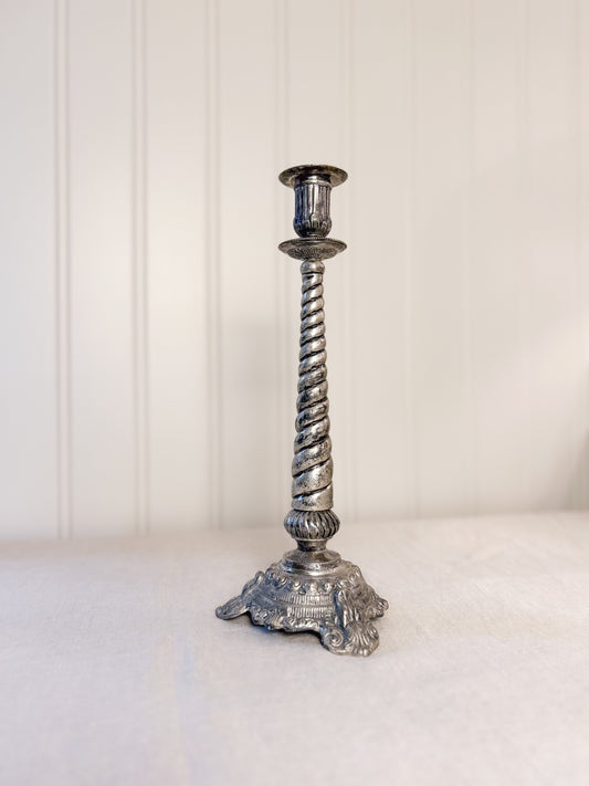 Silver Style Tall Candle Stick