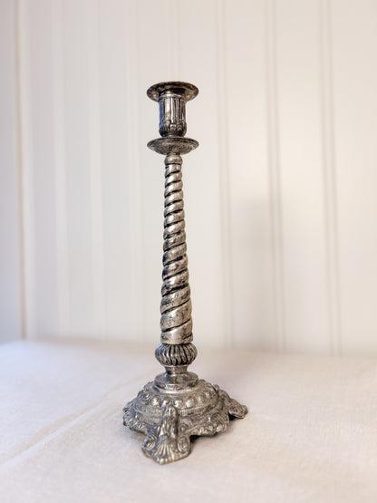 Silver Style Tall Candle Stick