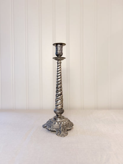 Silver Style Tall Candle Stick