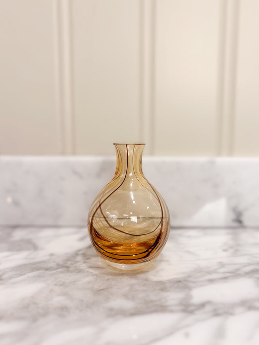 Amber Glass Vase