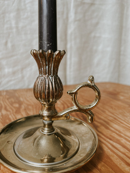 Vintage Brass Plated Chamberstick