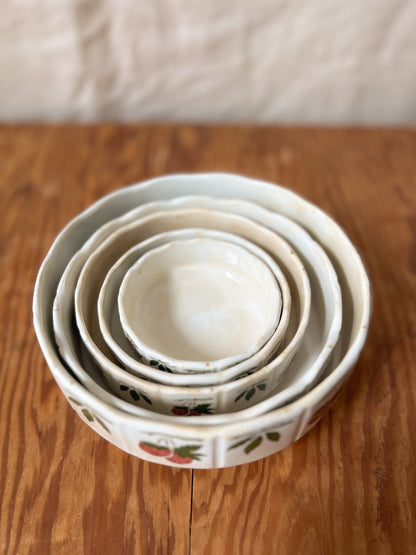 Set of Vintage Strawberry Bowls