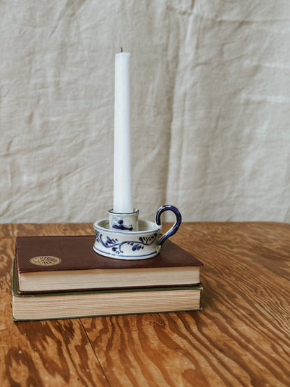 Vintage Delft Finger Candle Holder