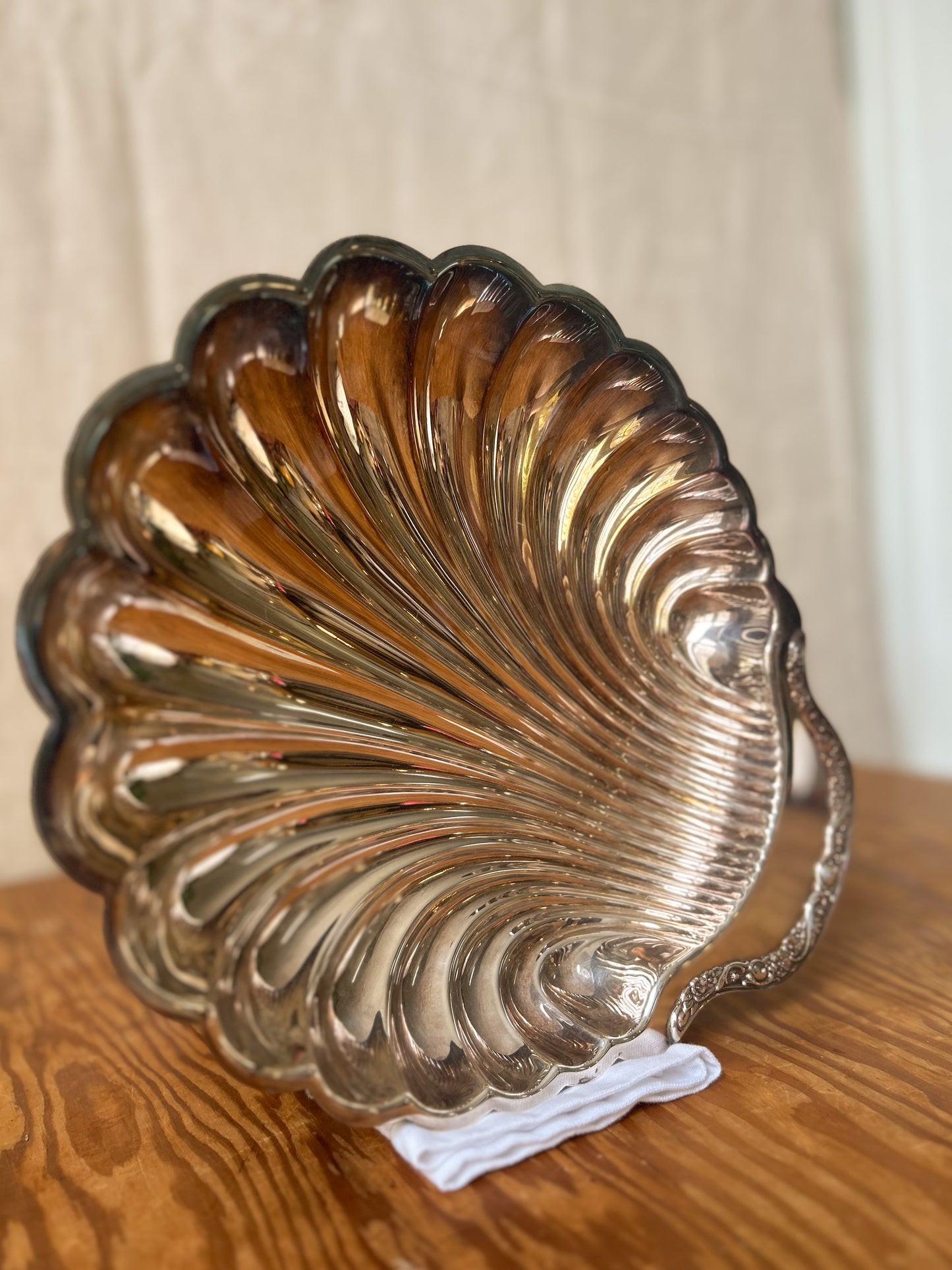 Sterling Silver-Plated Shell