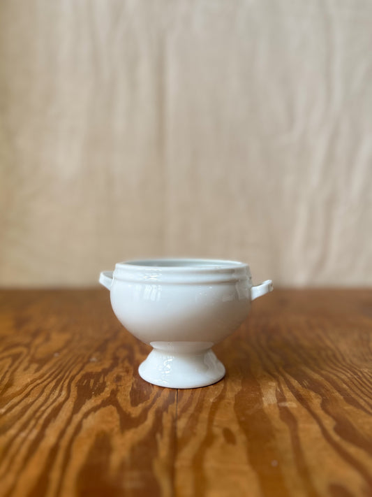 Vintage French Loop Handle Soup Tureen