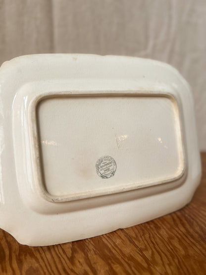 19th Century French Green Transferware