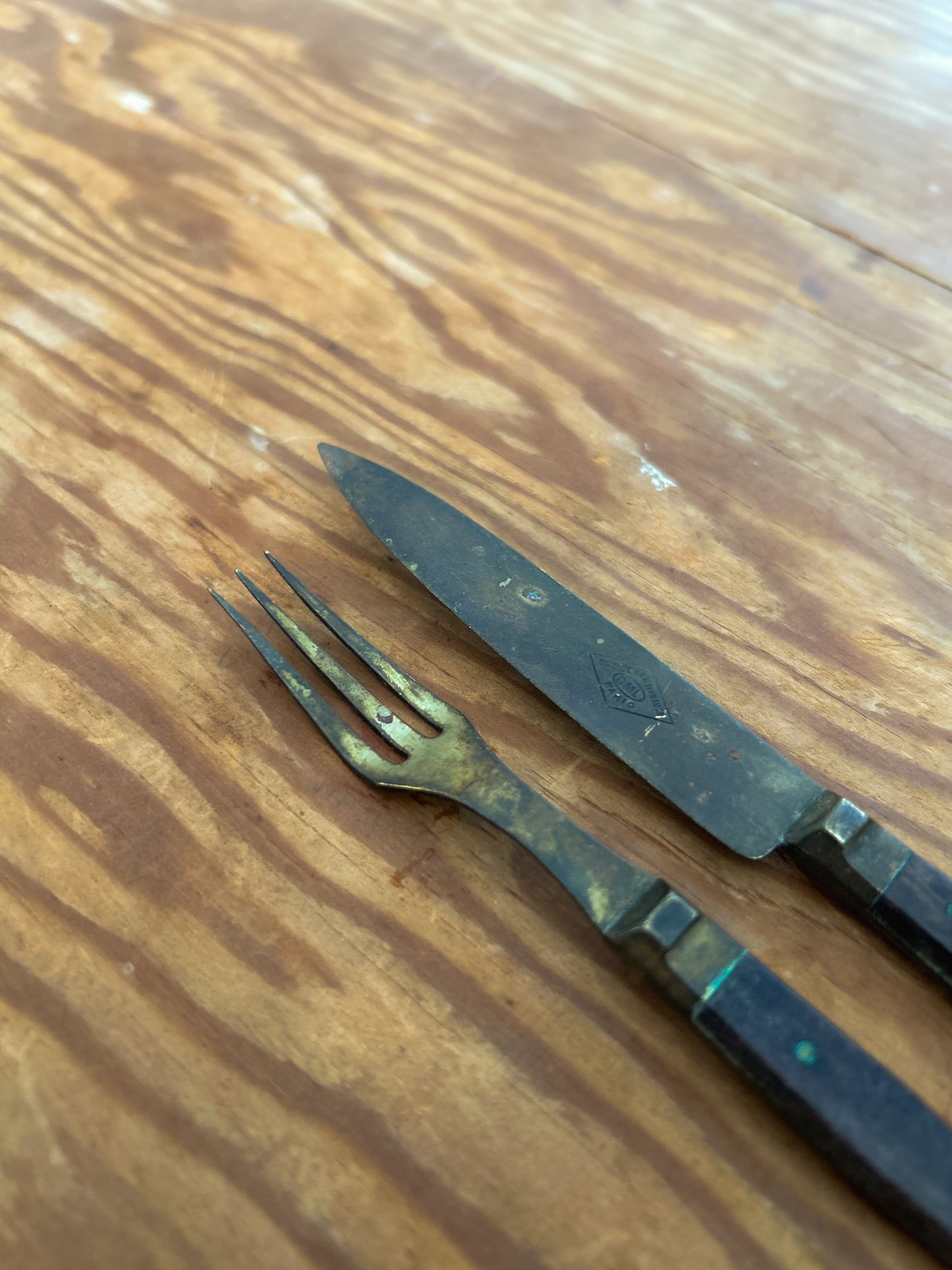 Mid 19th Century fork & knife set