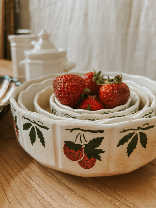 Set of Vintage Strawberry Bowls
