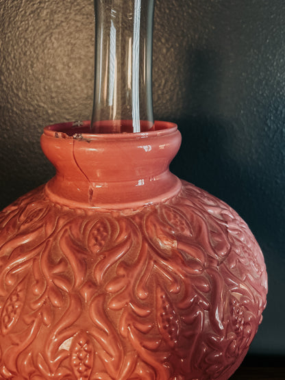 Pink Cased Glass Lamp