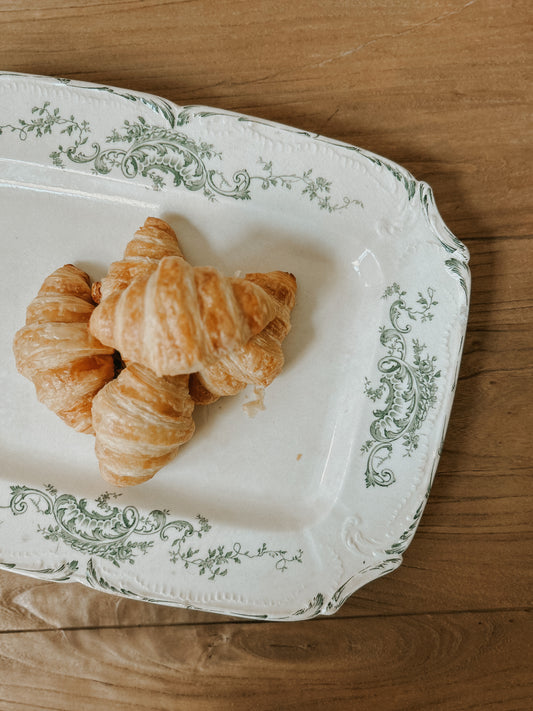 19th Century French Green Transferware