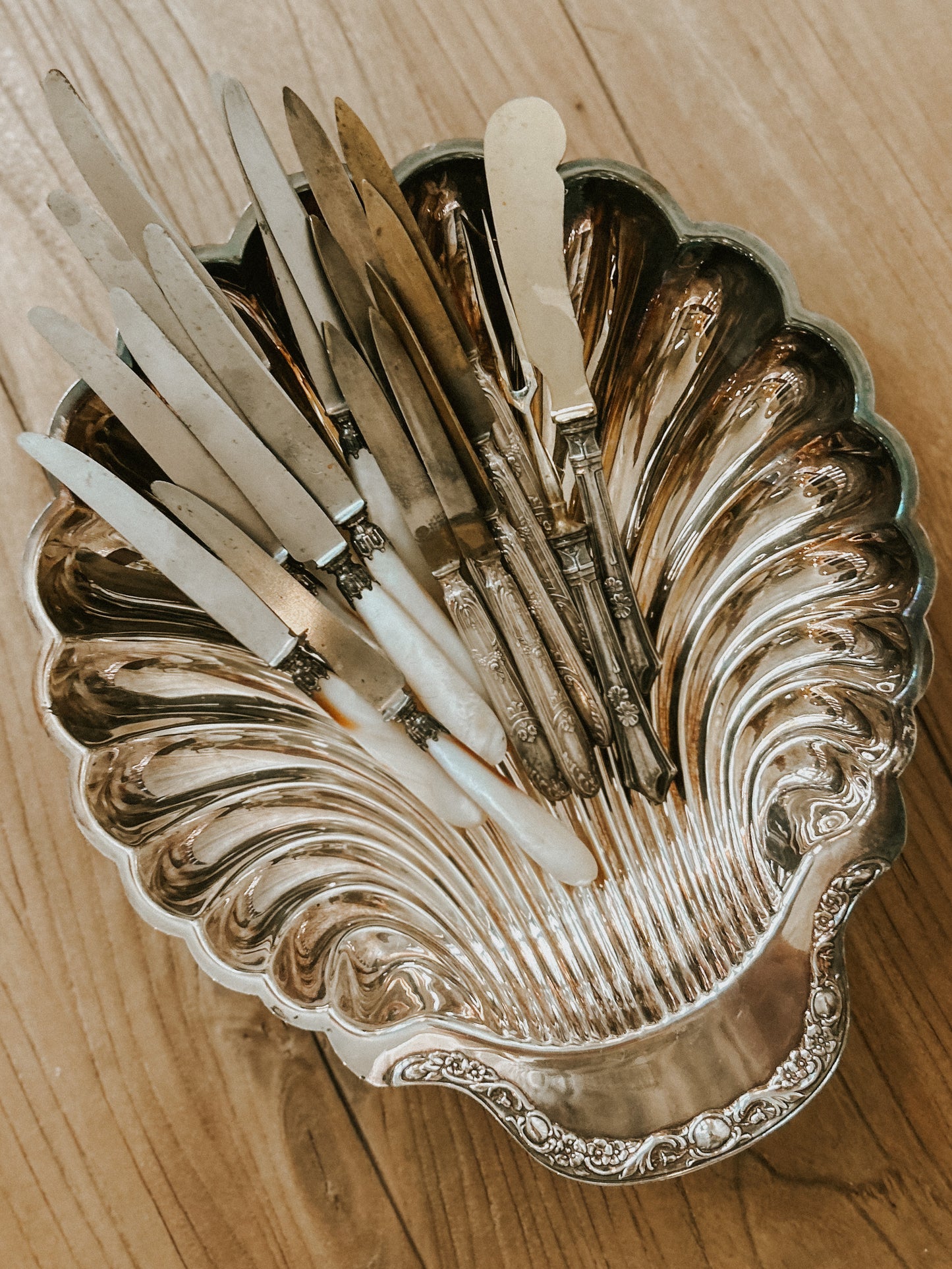 Sterling Silver-Plated Shell